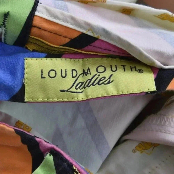 Loudmouth Shorts Colorful Bold Zigzag Patterned Multicolor Size 4 - Picture 9 of 10